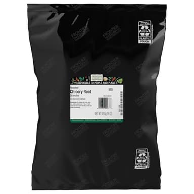 Frontier Co-op Roasted Chicory Root Granules 1lb - Chicory Root Coffee Substitute Alternative