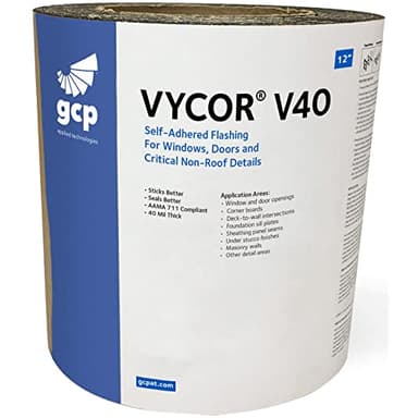 Grace Vycor V40 Self Adhered Flashing - 12 Inch - Single Roll