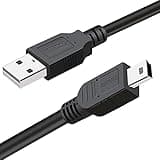 SCOVEE Camera USB Cable Cord for Canon Rebel/PowerShot/EOS/DSLR/ELPH Digital Cameras,Transfer Wire Data Cable for Canon Rebel Camcorder,Vixia PC Computer Interface Charger Replacement 6FT Mini B USB