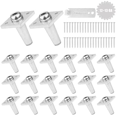 Mabeeze One-Way Anchor Vise for Grape Trellis – 20 Pack Heavy-Duty Wire Tightener for 12-13 Gauge with Screws – Secure Vineyard, Arbor, and Fence Tensioning