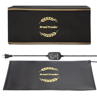 Ftzataz Sourdough Warming Mat with Bread Proofer Warming Box, Sourdough Heating Mat Used to Provide Sufficient Temperature for Bread Proofing, Sourdough Warming, Sourdough Heating, Dough Riser