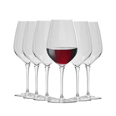 Bormioli Rocco InAlto Tre Sensi Collection Set Of 6 Premium 18.5 Oz Wine Glasses, Made From Crystal Clear Star Glass, Made In Italy.…