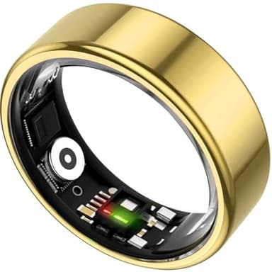 TIAZUUX Smart Ring for Women&Men-Activity/Sleep/Heart Rate/HRV/Stress/Women's Health Tracker-IP76 Waterproof-No Subscription Fee Required-Compatible with iPhone &Android