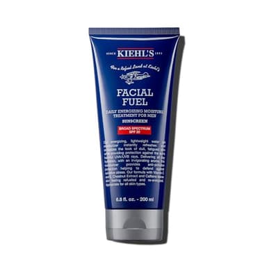 Kiehl's Facial Fuel Moisturizer with SPF 20 for Men, Energizing Face Moisturizer for Dull Skin, Non-Greasy Feel, Hydrating Lotion & Broad Spectrum Sunscreen, with Caffeine & Vitamin C - 6.8 fl oz