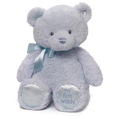 GUND Baby, My First Teddy Bear, Ultra Soft Animal Plush Toy for Babies and Newborns, Blue, 15”