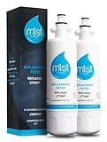 Mist LT700P Water Filter Replacement for LG ADQ36006101, Refrigerator Water Filter compatible with ADQ36006102, Kenmore Elite 9690, 46-9690, 469690, RFC 1200A, FML-3, LFX31925ST (2 Pack)