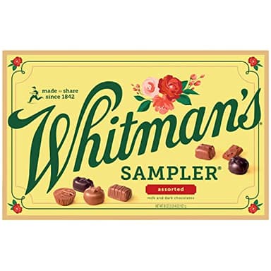 WHITMAN'S SAMPLER Assorted Milk & Dark Chocolate Candy Gift Box, 36 oz.
