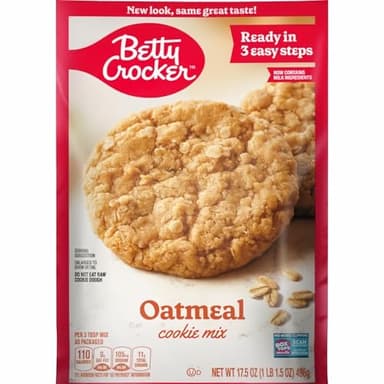 Betty Crocker Cookie Mix Oatmeal 17.5 oz (Pack of 3)