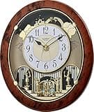 Rhythm Clocks "Woodgrain Stars" Magic Motion Clock
