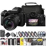 Panasonic Lumix S5 IIX Mirrorless Camera with 20-60mm Lens (DC-S5M2XKK) + 64GB Memory Card + Filter Kit + Color Filter Kit + Corel Photo Software + DMW-BLK22 Battery + Bag + Charger + More