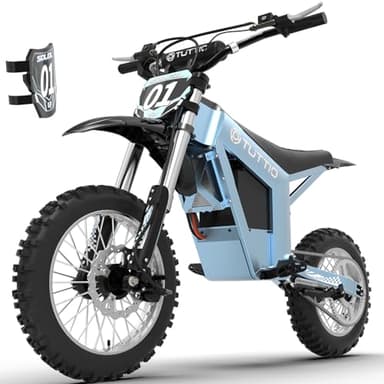 Tuttio Soleil01-GB Electric-Dirt-Bike - 2026 Upgrade 3000W Peak 37MPH E-Bike, 14"/12" Fat Tire E-Motorcycle with 48V 21AH Battery 200NM Mountain Off-Road Dirtbike for Adults Teens