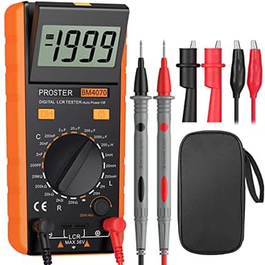 Proster LCR Meter - Capacitance Resistance Inductance Digital LCR Multimeter with LCD Over-Range Display