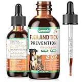 Oral Flea and Tick Prevention for Dogs and Cats, Natural Dog Flea and Tick Treatment, Cat Flea Control Medicine & Treatment, Flea Drops Supplements with Vitamin for Pets - All Breeds and Ages - Bacon