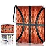 HESPLUS Basketball Card Binder 900 Pockets, 50 Sleeves Large Basketball Binder 3 Ring Zipper Trading Cards Holder 9 Pocket, Sport Card Collection Book Storage Organizer, Album Folder Protector