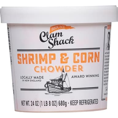 Blount Clam Shack Shrimp & Roasted Corn Chowder, Soup, 24 OZ