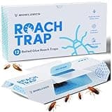 Shieldeck Roach Traps Indoor (12 Pack) - Cockroach Killer Indoor Home, Sticky Glue Cockroach Trap for Roaches, Spider, Cricket, Roach Bait Traps for Car, Inside House, Motels, Glue Traps for Roaches