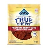 Blue Buffalo True Chews Premium Jerky Cuts Dog Treats, Made in The USA with Natural Ingredients, Beef, 30-oz. Bag