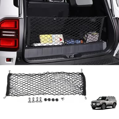 Rear Trunk Envelope Mesh Cargo Net Suitable for 2024 2025 2026 Toyota Land Cruiser 250 1958 Prado Lc250 J250 Rear Trunk Mesh Cargo Storage Net Bag