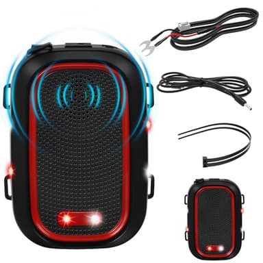 2 Pack Car Rodent Repellent for Car Engines,Ultrasonic Mouse Rat Deterrent for Cars Device, Car Rodent Repellent Under Hood Flashing Light Covers a Wide Range, Suitable for Cars, Garages, Warehouses