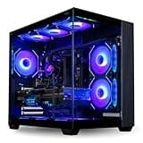 Panorama Gaming PC (GeForce RTX 5080, 12-Core Ryzen 9 9900X CPU, 96GB DDR5 RAM, 2x2TB Gen4 NVMe SSD, Water-Cooled, WiFi 6E + BT 5.3, Windows 11 Pro) Best Prebuilt RGB Tower Desktop Computer for Gamers
