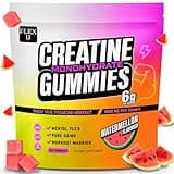 (6g) Creatine Monohydrate Gummies Men Women for Pre Workout Energy Muscle Growth Gains Recovery, Gym Body Builder Protein Chews Creatina Gomitas, Preworkout Focus Supplement Vitamin (Vegan | 120 Ct)