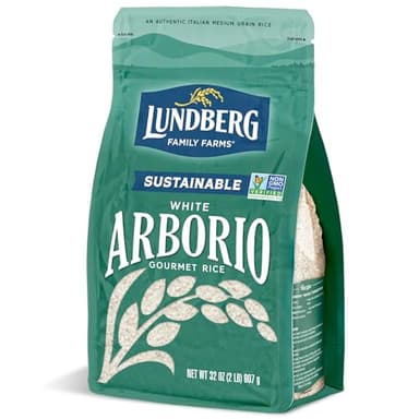 Lundberg White Arborio Rice – Short-Grain, Creamy Texture for Risotto, 32 Oz