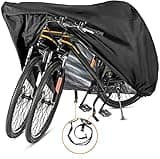 Szblnsm Bike Cover for 1, 2 or 3 Bikes Outdoor Waterproof Bicycle Covers 420D Heavy Duty Ripstop Material Offers Constant Protection for All Types of Bicycles All Through The 4 Seasons