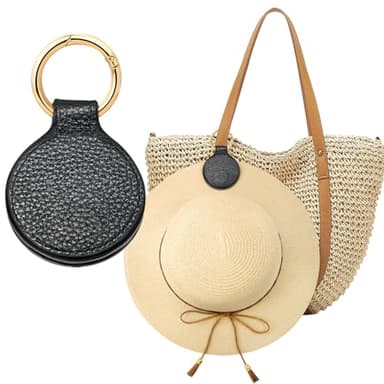 Niveaya Magnetic Hat Clip for Travel on Bag - Magnet Storage Hook, Vacation Traveling Essentials Accessory Black