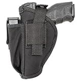 Maxx Carry Dual OWB Thumb Break Gun Belt Holster & IWB CCW for Beretta 92FS, APX, Target| Walther PPQ, PPQ M2, PPQ .45, Match LR22/9 | FN 5.7, FNX45 | H&K HK 45, USP 9mm & 40 S&W. Ambi with Mag Pouch