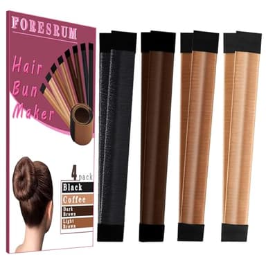 4 Pcs Magic Donut Hair Accessory - Ballet Bun Maker for Women and Kids
