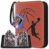 Basketball Binder 720 Pocket, Sports Card Display Design, Premium Holder With Sports Pattern Wristband Fit for Basketball Cards 2024-2025