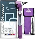 Zyrev ZetaLife Otoscope - Ear Scope with Light, Ear Infection Detector, Pocket Size (Purple Color)