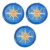 Solar Sun Rings UV Resistant Above Ground Inground Swimming Pool Hot Tub Spa Heating Accessory Circular Heater Solar Cover, Blue (3 Pack)