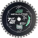 Echo Corner 7-1/4" Metal Cutting Circular Saw Blade, Cermet Carbide Tipped Tooth, Fast Cool Dry Clean Cutting Steel, Angle-Iron, Other Tough Metal Sheet & Plate