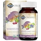 Garden of Life Multivitamin for Women - Organics Women's Once Daily Multi - 60 Tablets, Whole Food Multi with Iron, Biotin, Vegan Organic Vitamin for Women's Health, Energy Hair Skin and Nails