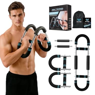 MAIDOMA Arm Twister Trainer, 20-60lb Adjustable Chest Exerciser & Arm Trainer, Portable Chest Trainer for Men & Women, Home Gym Upper Body Strength Workout Equipment