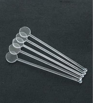 Brccee AC 100PCS 7 Inches Cocktail Swizzle Sticks, Disposible Plastic Drink Stirrers Plastic Coffee Whiskey Beverage Stirrers (Transparent)