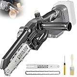 Mini chainsaw fit for DeWalt 20V battery: 6" 8inch 2-in-1 cordless electric chain saw - small handheld pruning tool, Battery Powered Mini Chainsaw for Wood Cutting, Tree Trimming (only tool)