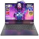 HP Victus 15.6" FHD 144Hz Gaming Laptop, AMD Ryzen 5-7535HS, AMD Radeon RX 6550M (Beats RTX 2050), Backlit Keyboard, Windows 11 Home, w/Cloth (16GB RAM |512GB PCIe SSD)