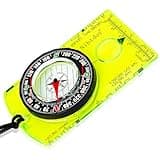 Nihtdoy Multipurpose Outdoor Compass for Hiking, Scouting, Camping, and Navigation - Liquid-Filled, Transparent Base with Measuring Scales, Durable and Compact