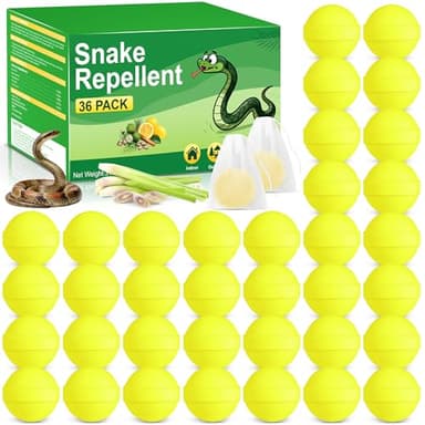 Snake Away Repellent for Outdoors, 36 Pcs Snake Repellent for Yard Pet Safe, Powerful to Get Rid of Snakes from House Patio Lawn Garden Garage Outside Camping Fishing