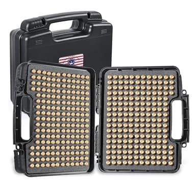 390Round 9mm Ammo Storage Case, Travel Safe/Home Storage/Safety Protection Ammo Box - for 9x19mm Parabellum/9mm Luger, 380ACP, 38 S&W, 356 TS&W,7.63mm Mannlicher,8mm Steyr,.357SIG