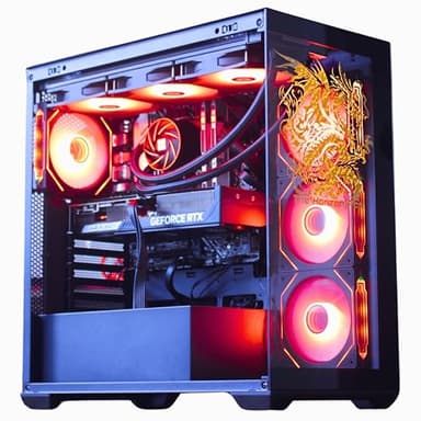 The Horizon Autherium Dragon RGB I9 RTX Gaming PC || 64GB RAM || 5TB High Speed Storage || Core I9 Upto 5.4Ghz || RTX 5070 OC || Windows 11 PRO || 360MM AIO || 2.4GB/s WiFi 6E, VR and Gaming Ready