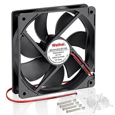 Wathai 120x120x25mm 120mm 12V 0.45A 2Pin DC Brushless Cooling Fan