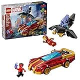 LEGO Marvel Iron Man Car & Black Panther vs. Red Hulk Building Toy - Marvel Superhero Toy for Kids, Boys and Girls, Ages 7+ - with 3 Minifigures - Gift Idea for Birthday - 76310