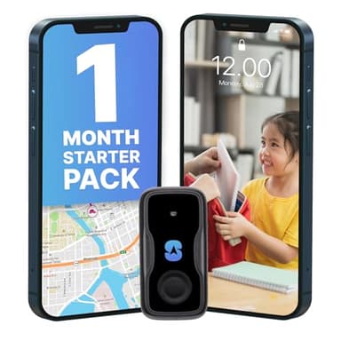 Spytec Atlas Mini GPS Tracker for Kids, Vehicles, Cars, Seniors | Smallest Portable Real Time GPS Tracking Device | Geofencing | Up to 34 Day Battery Life | Starter Kit with 1st Month Included