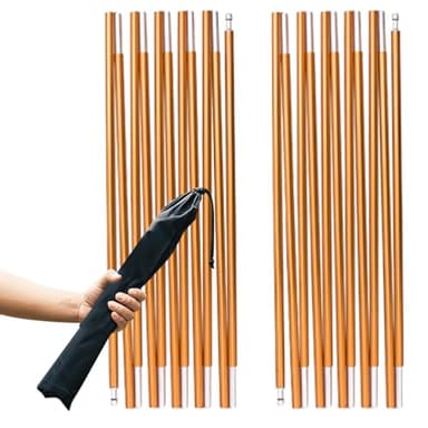 TRIWONDER Tent Poles Replacement Aluminum Camping Rod Accessories Pre-Assembled Tent Pole Repair Kit, 2 Pcs (10.9ft (333cm))