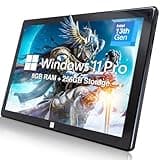 Fusion5 10.1" Windows 11 Professional Tablet PC - Intel 13th Gen - Full HD Windows Tablet Computer - 8GB RAM, 256GB SSD Storage, Quad-Core CPU, 10 Inch, USB 3.0, Micro HDMI, Expandable Storage