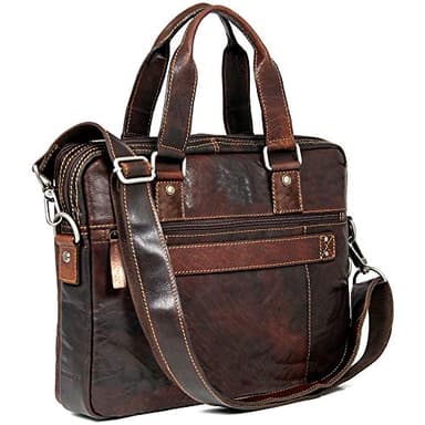 Voyager Professional Zippered Briefcase #7321 (Brown)