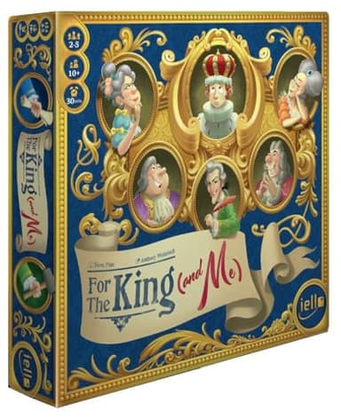 IELLO: for The King (and Me), Strategy Board Game, A Comical Theme That The Whole Family Will Love, Auction and Collection Mechanics, for Ages 10 and Up